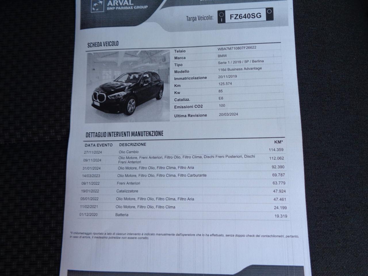 Bmw 116 116d 5p. Business Advantage cambio automatico