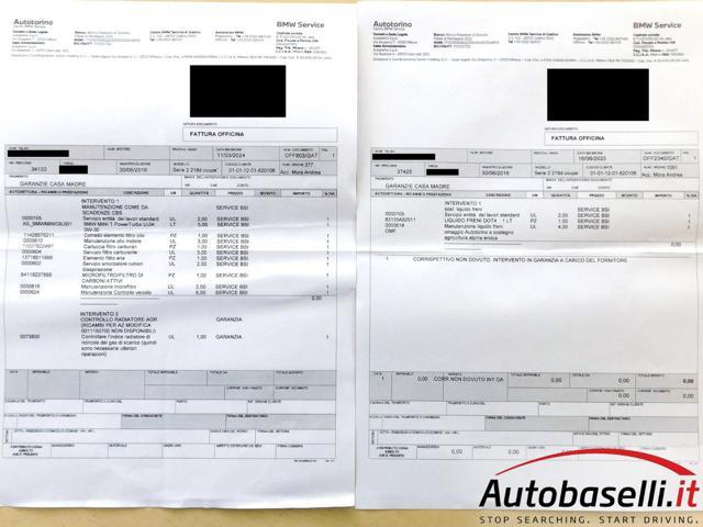 BMW 218 D COUPE SPORT AUTOMATICA 150CV UNICO PROPRIETARIO