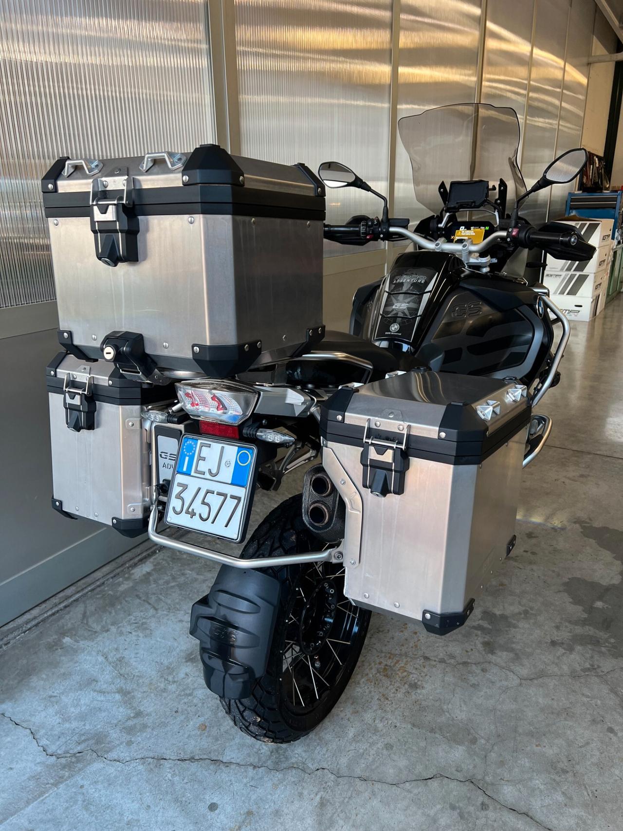 Bmw R 1200 GS Adventure Tris Valigie, Akrapovic, Cupolino Fumè, Raddle