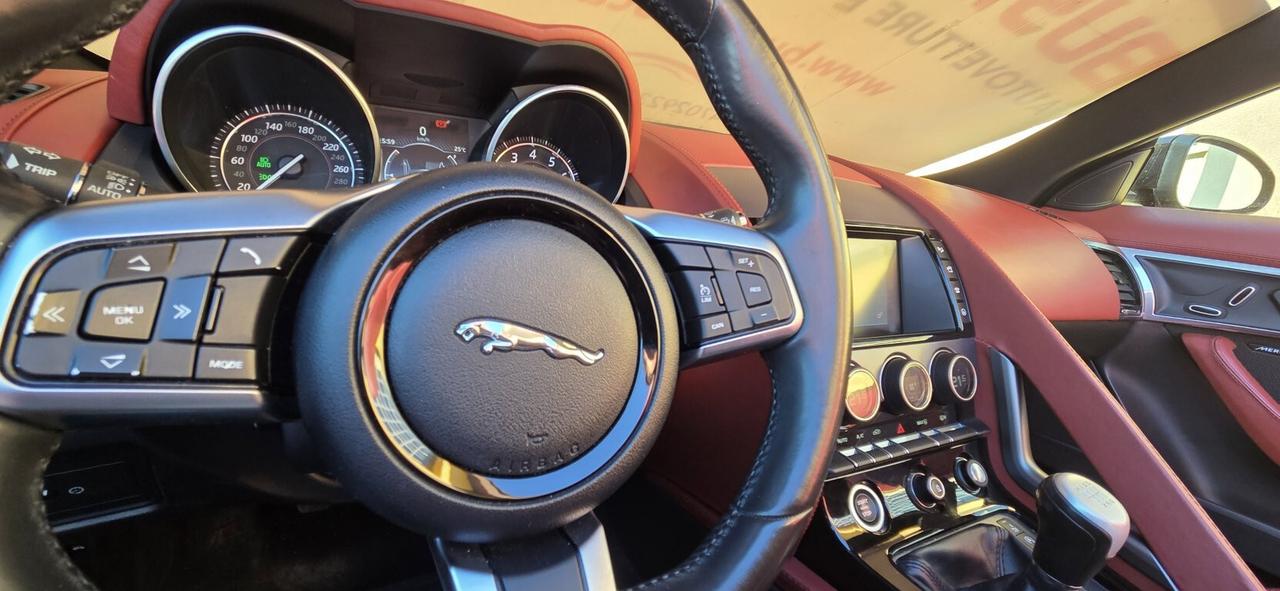 Jaguar F-Type 3.0 V6 340 CV COUPE' CABRIO KM.84000 CERTIFICATI UNICO PROPRIETARIO!