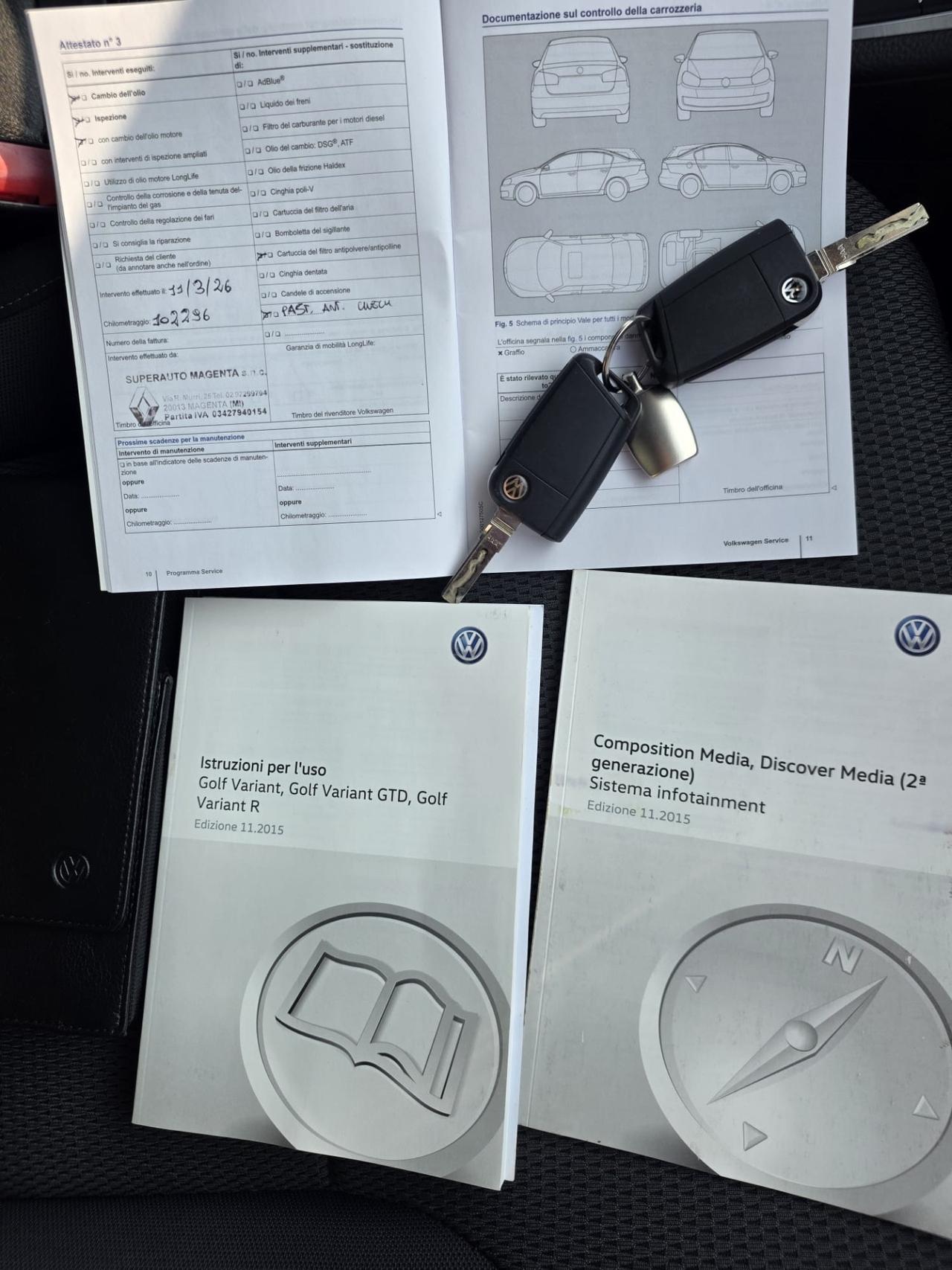Volkswagen Golf Variant 1.6 TDI 110 CV DSG - Aut. euro 6 b