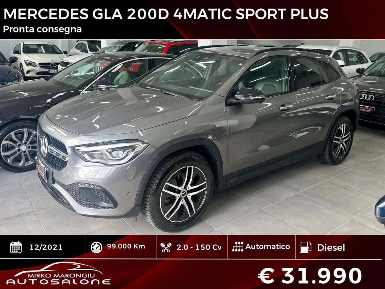 Mercedes GLA 200 d Automatic 4Matic Sport FINANZIABILE
