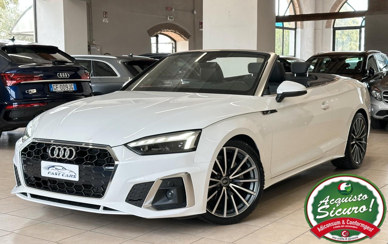 AUDI A5 CABRIO 40TDI S-LINE S-TRONIC *MASSAGGI*LUCI*CARPLAY*