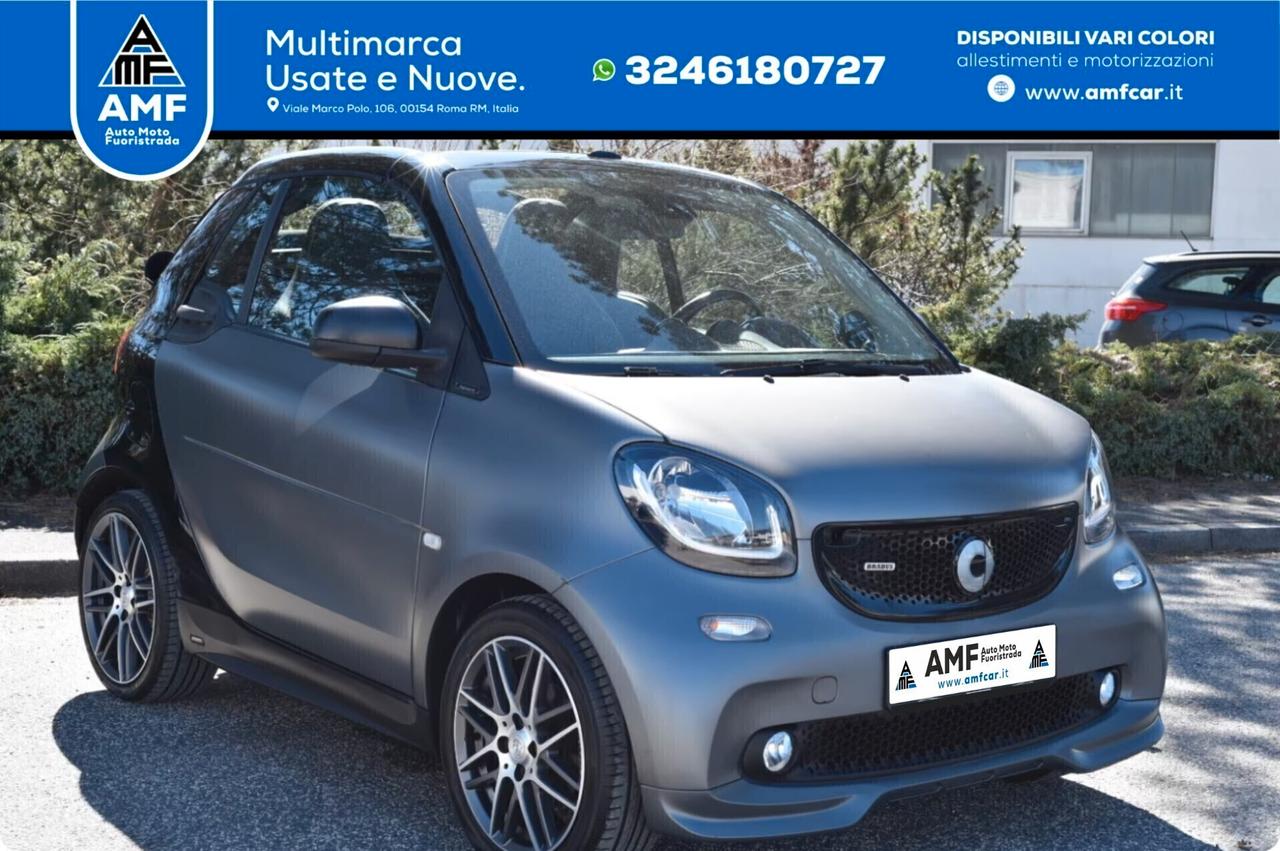 Smart ForTwo BRABUS 109cv Cabrio GRIGIO OPACO NAVICAMERA JBL