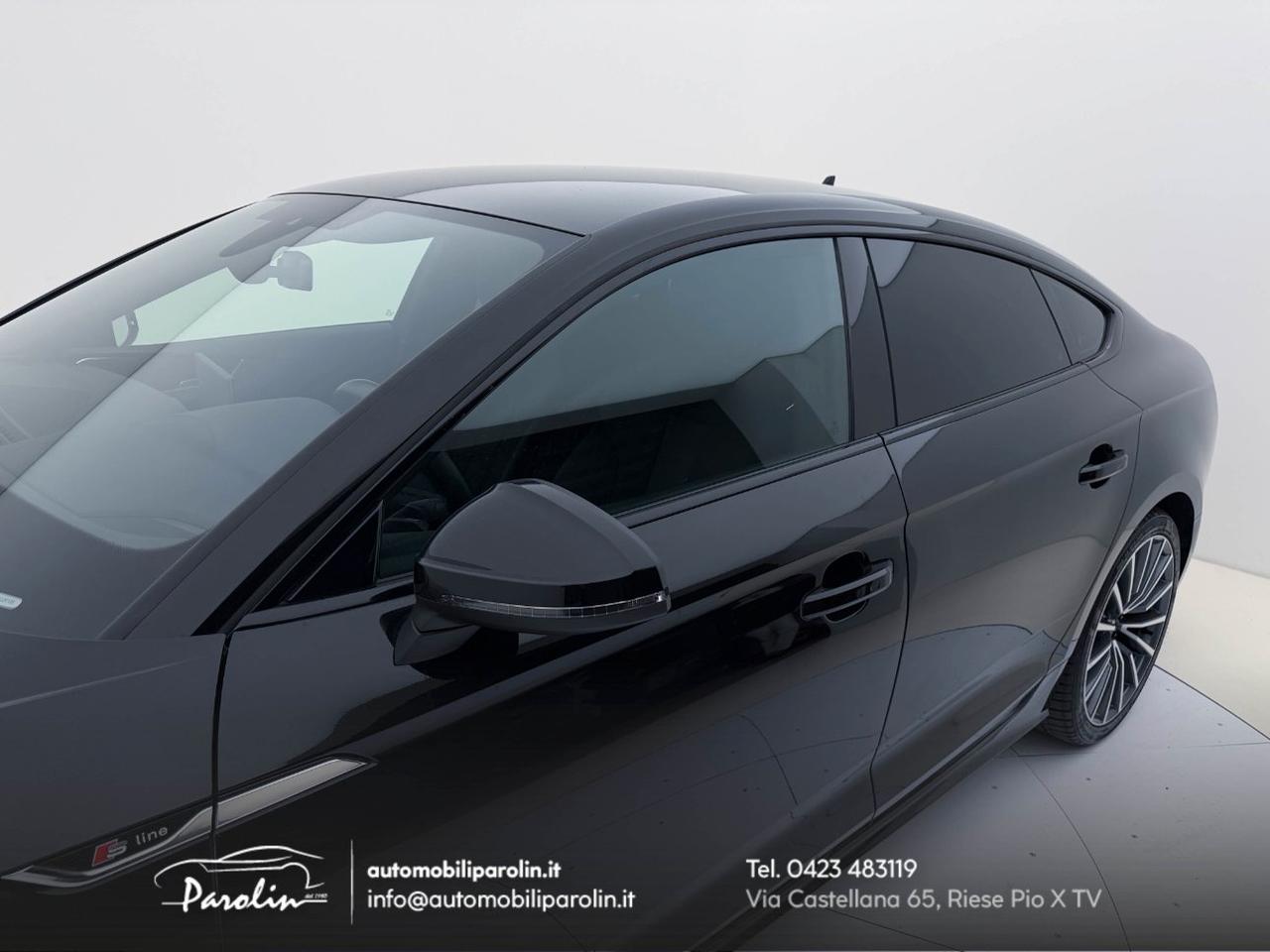 Audi A5 Sportback 40 2.0 tdi mhev S-Line edition S-tronic Black pack-Telecamera-B&O
