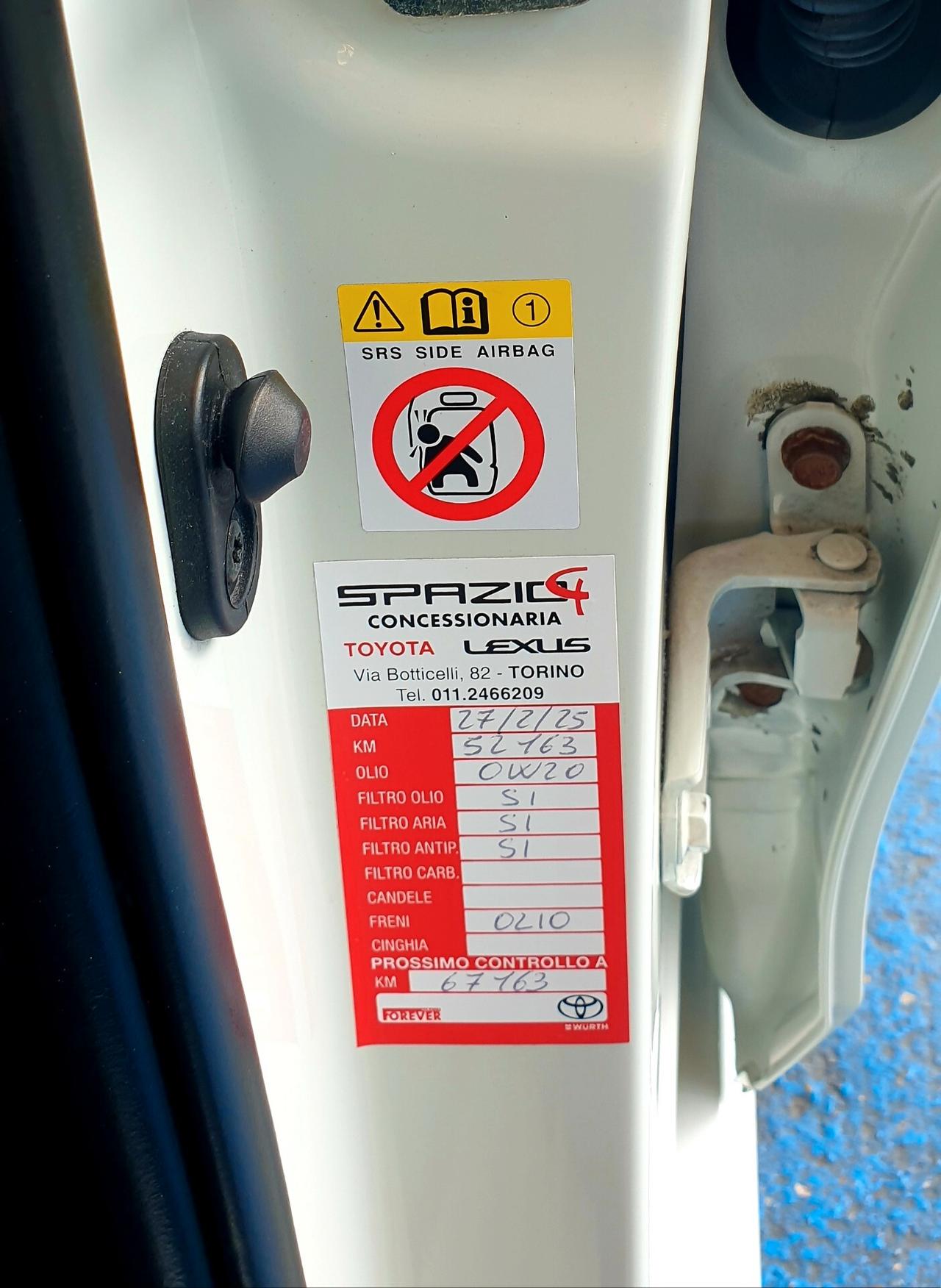 TOYOTA YARIS 1.5 BENZINA/IBRIDA KM 59 MILA EURO6/B