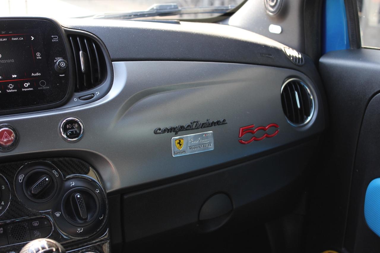 FIAT 500 1.2 69 CV ''LOOK ABARTH 695 TRIBUTO FERRARI INTERNI MISTO PELLE TRAFORATA