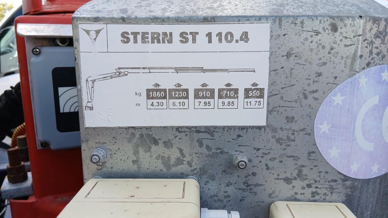 IVECO ML 120E25 - CASSONE RIBALTABILE TRIL. CON GRU DIETRO CABINA - BLOC. DIFF. (C17)