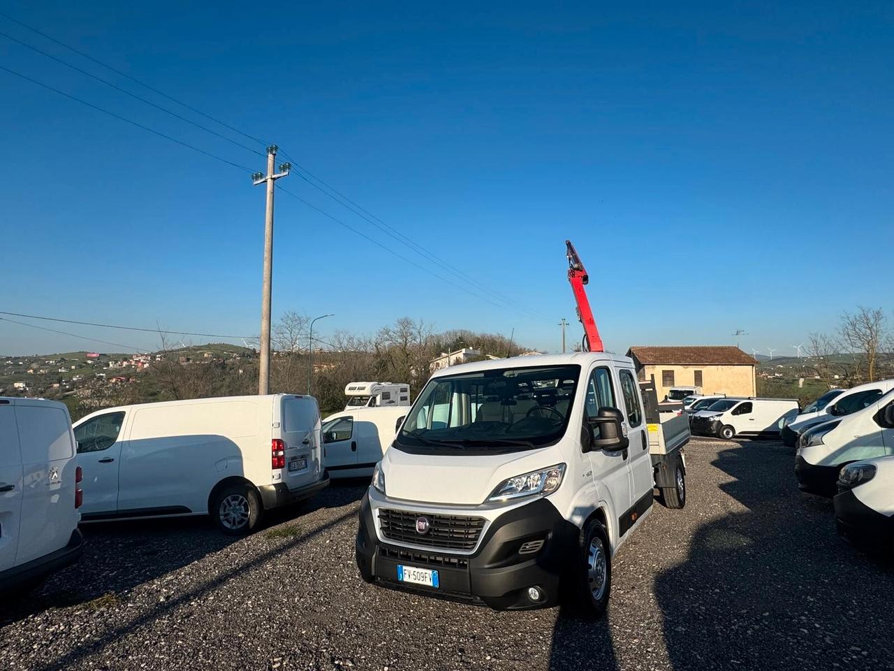 Fiat Ducato 2.3 130cv con GRU (capacità di presa 9995kg) 7POSTI