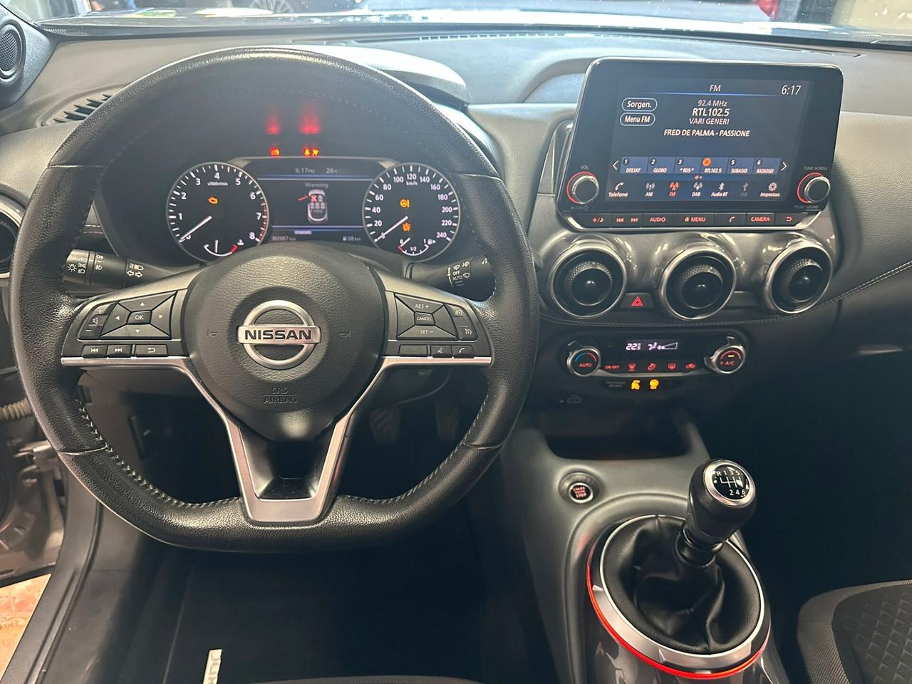 NISSAN JUKE 1.0 117CV TEKNA GRIGIO SCURO MET TETTO ROSSO NAVI KAMERA C.LEGA DA 18 COME NUOVA