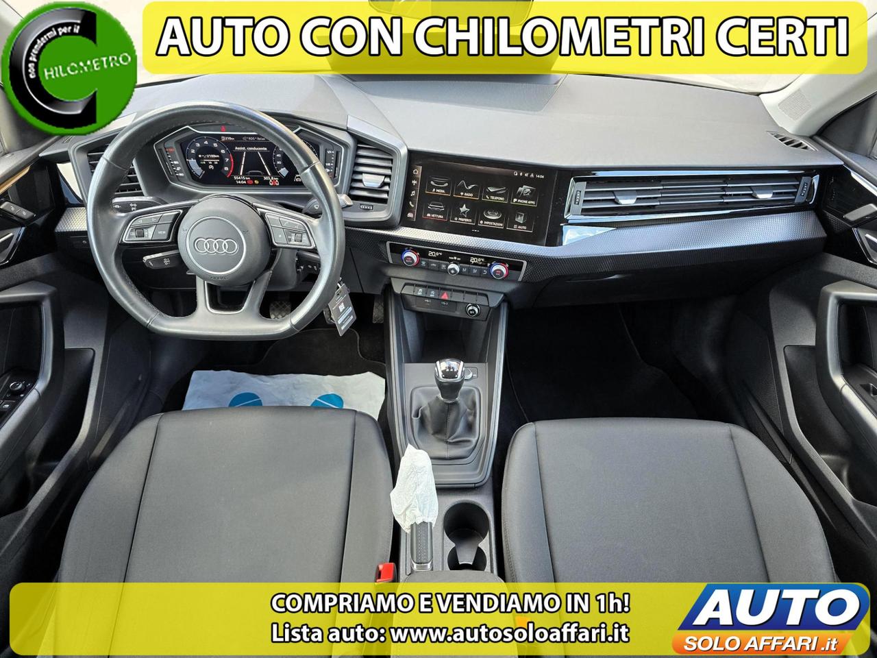 Audi A1 Sportback 30 1.0 TFSI 5P IDENTITY BLACK 110CV EURO6D 55.000KM FULL LED/CARPLAY/NEOPATENTATI