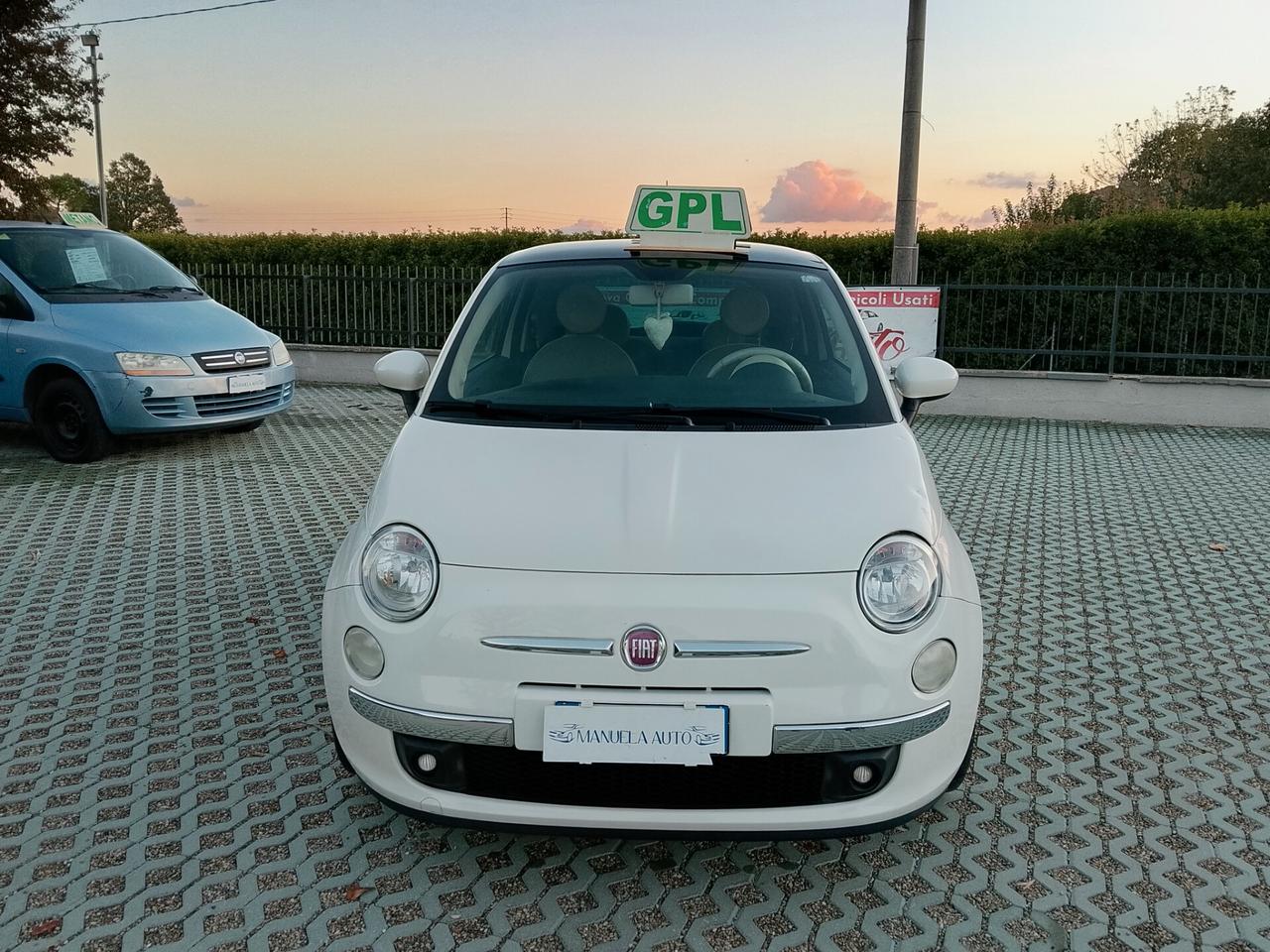 Fiat 500 1.2~GPL~NEOPAT~140.000~2012