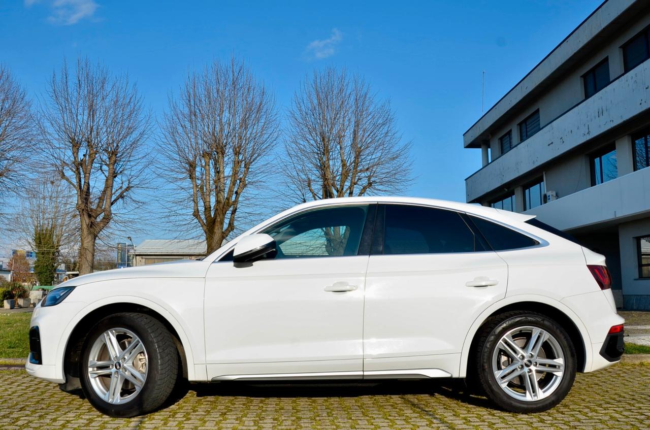 AUDI Q5 SPORTBACK 35 2.0 TDI MHEV 12V S-LINE 163cv S-TRONIC, EURO 6D, UNICOPROPRIETARIO, FULL LED, RETROCAMERA, PERMUTE