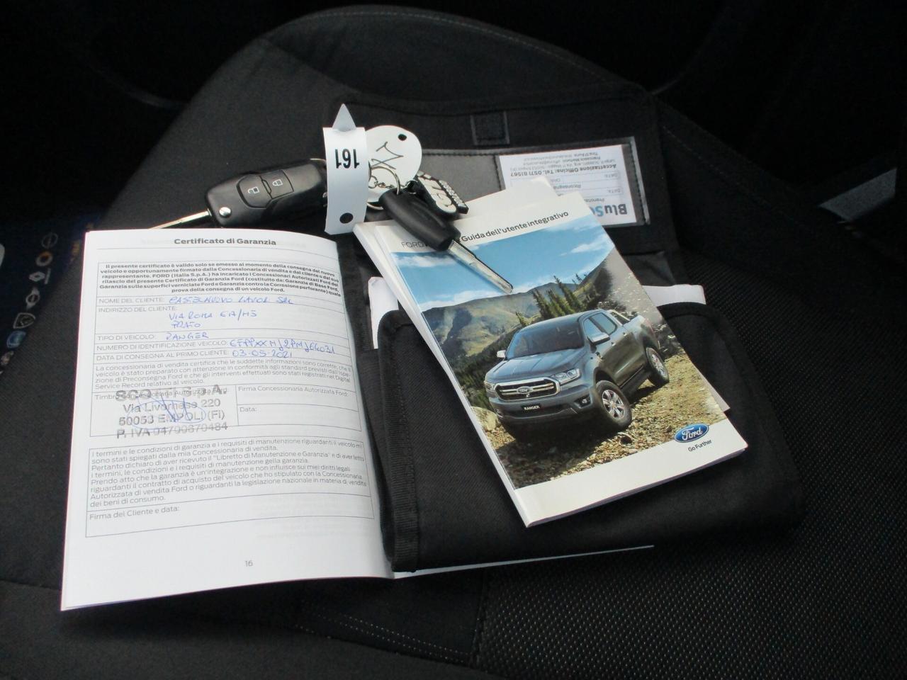Ford Ranger 2.0 TDCI 170CV E6D PICK-UP 4X4 D.CAB GANCIO TRAINO