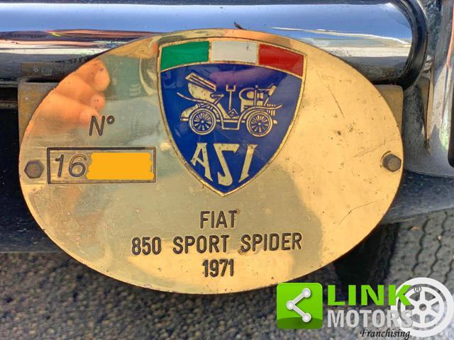 FIAT 850 SPIDER SPORT targa oro Asi