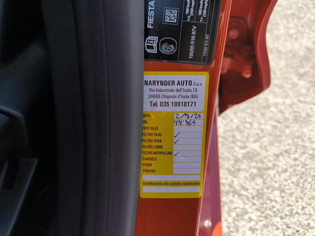 Ford Fiesta 1.1 5 porte Plus *UNICOPROPRIETARIO*NEOPATENTATI*