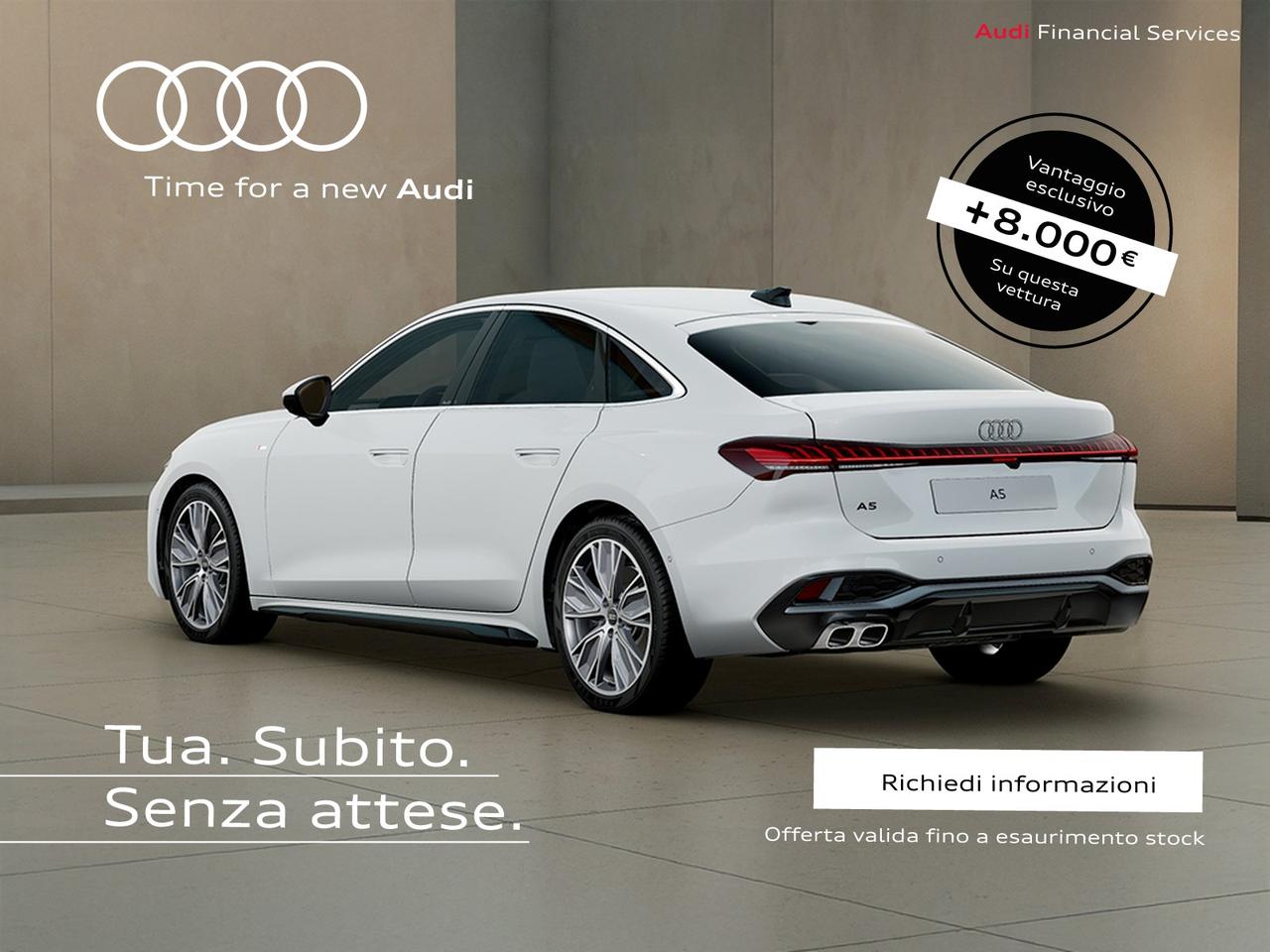 Audi A5 berlina 2.0 tdi mhev+ s line edition 204cv s-tronic