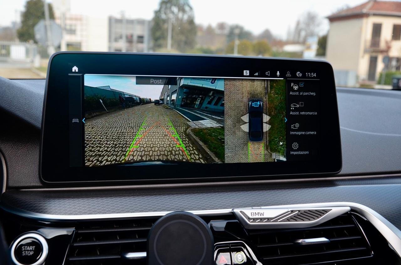 BMW 530e PHEV PLUG IN XDRIVE MSPORT 292cv AUTO, GARANZIA UFF BMW, SERVICE UFF BMW, UFF ITALIANA, CARBON SCHWARZ, EURO 6D, TETTO, PELLE, RETROCAMERA 360°, PERMUTE