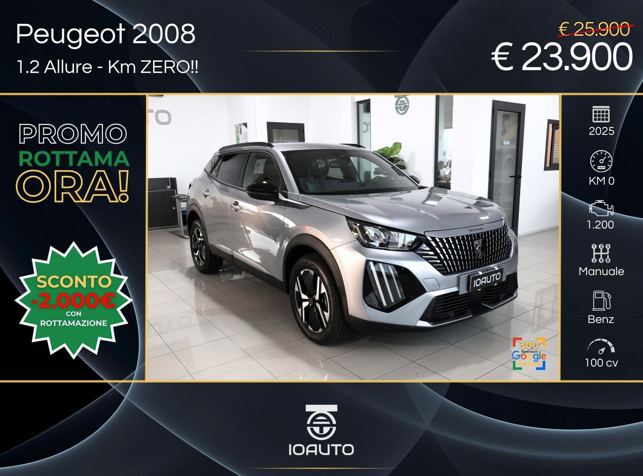 Peugeot 2008 1.2 100cv Allure KM ZERO 2025