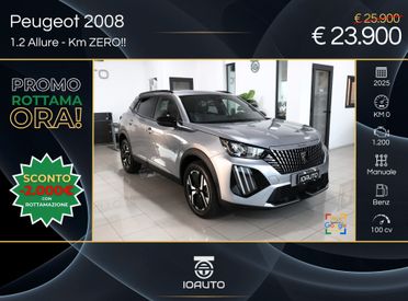 Peugeot 2008 1.2 100cv Allure KM ZERO 2025