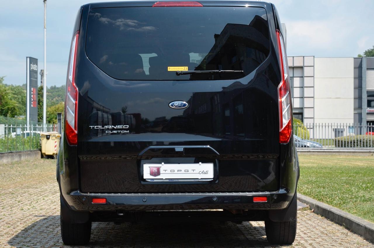 FORD TOURNEO CUSTOM 2.0 ECOBLUE TITANIUM X 185cv AUTO, 8 POSTI, UFF ITALIANA, SERVICE UFF FORD, EURO 6D, RETROCAMERA, APPLE ANDROID, PERMUTE