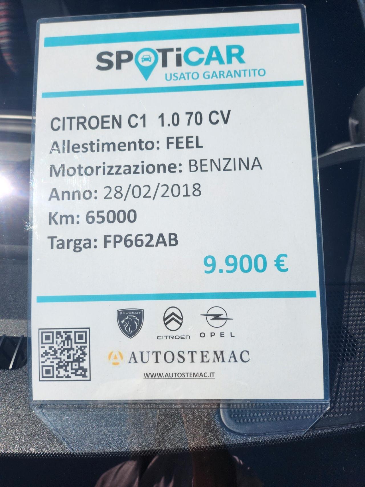 Citroen C1 VTi 68 3 porte Feel