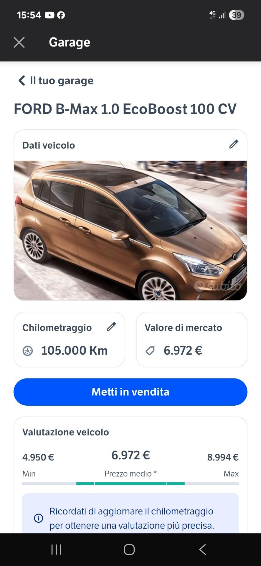 FORD B MAX BENZINA 1.0
