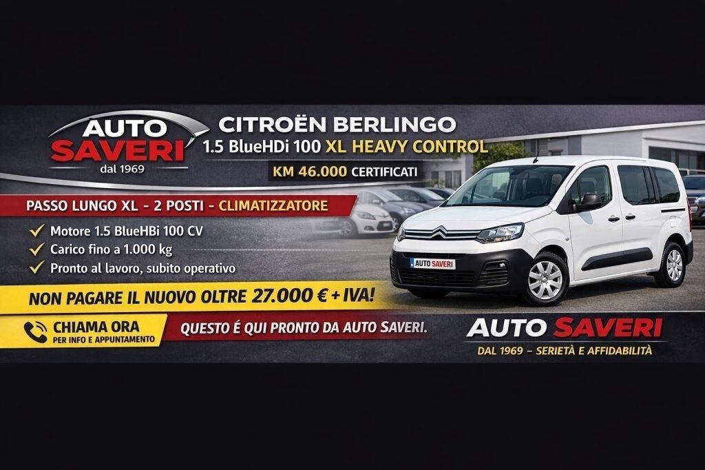 CITROENBERLINGOBlueHDi100S&SVanXLControl