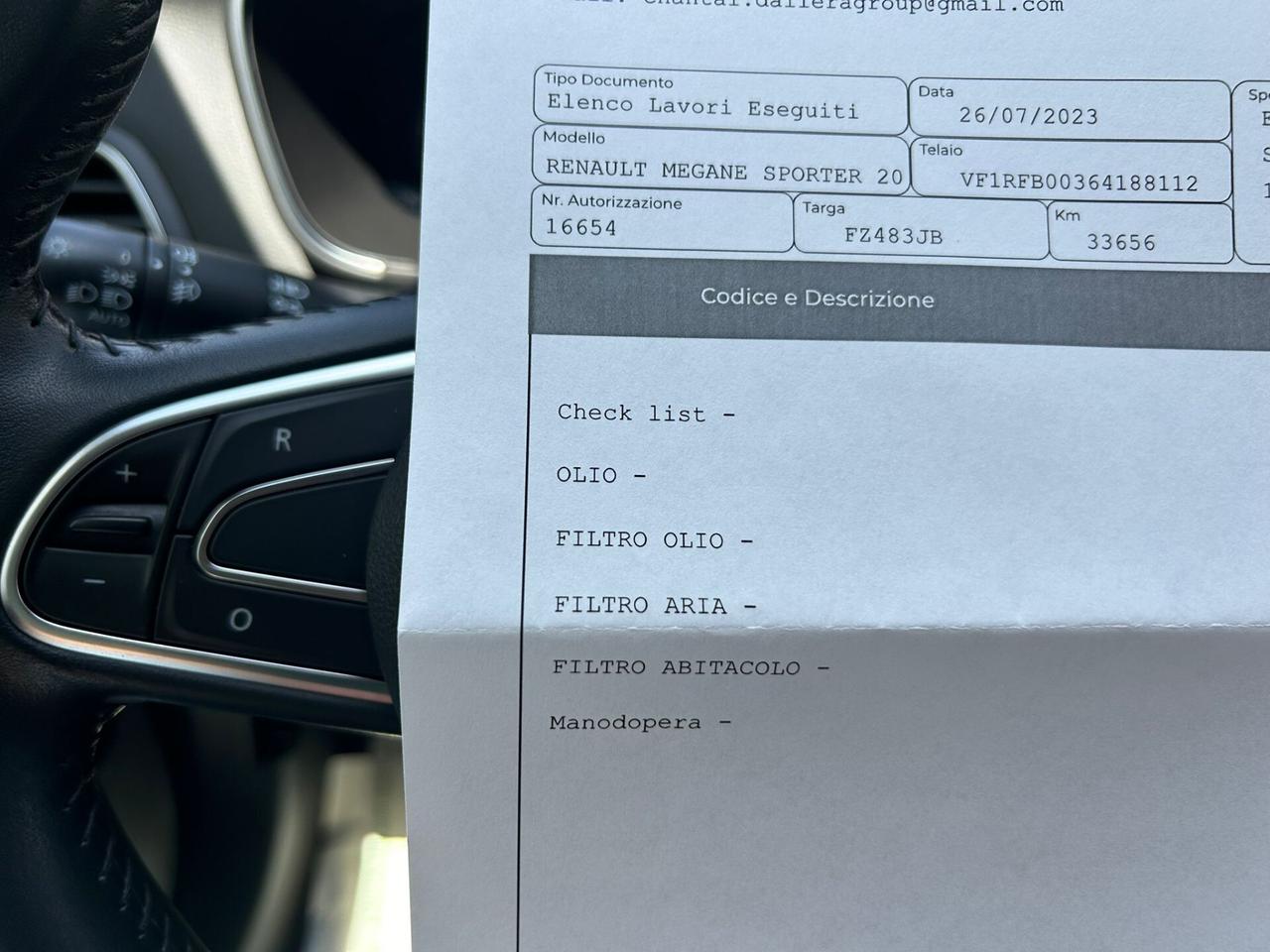 Renault Megane Sporter 1.5 DCI 85Kw Km63.000-2019
