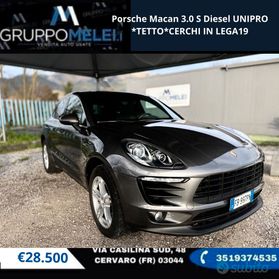 Porsche Macan 3.0 S Diesel UNIPRO *TETTO*CERCHI IN LEGA19
