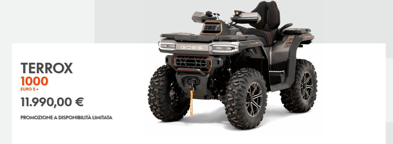 QUADRICICLO QUAD GOES 1000 4X4 - TERROX T3 o EURORO5 - PATENTE B