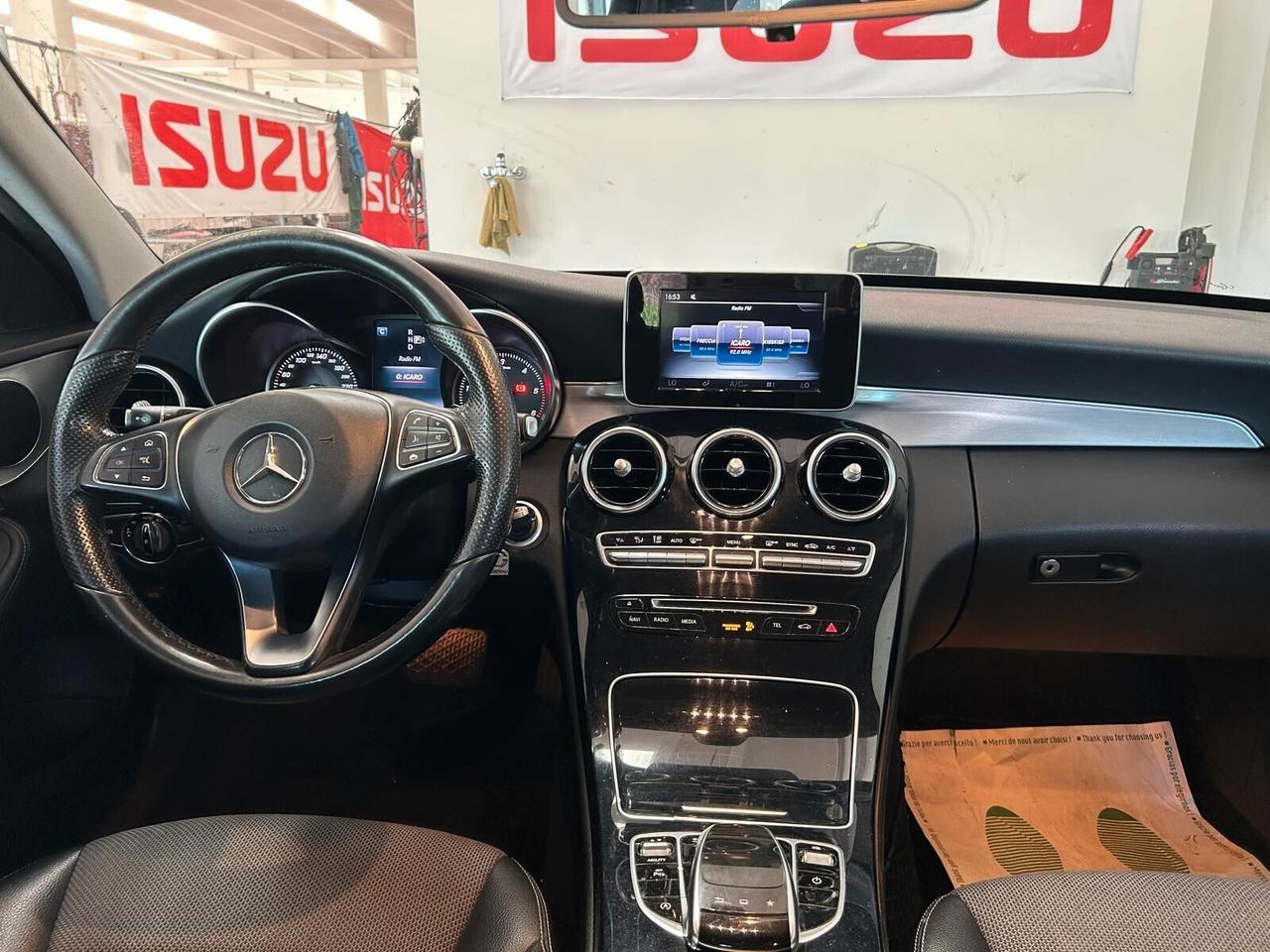 MERCEDES C200 serie 4 SW CAMBIO AUTOMATICO Diesel 1.6 CV 136 EURO6 X NEOPATENTATI Garanzia 12 mesi