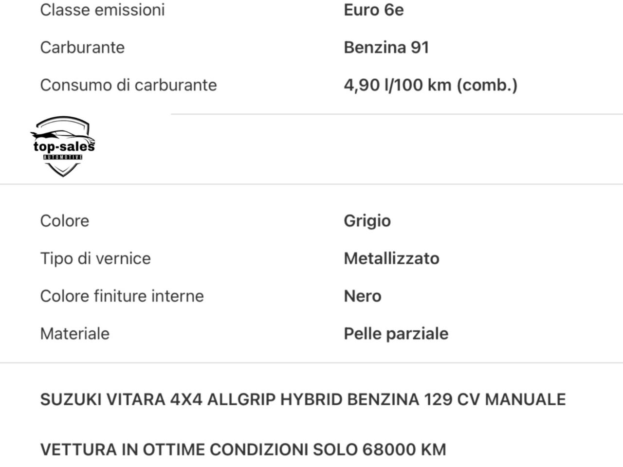 Suzuki Vitara 1.4 Hybrid A/T 4WD AllGrip Starview Perfetta