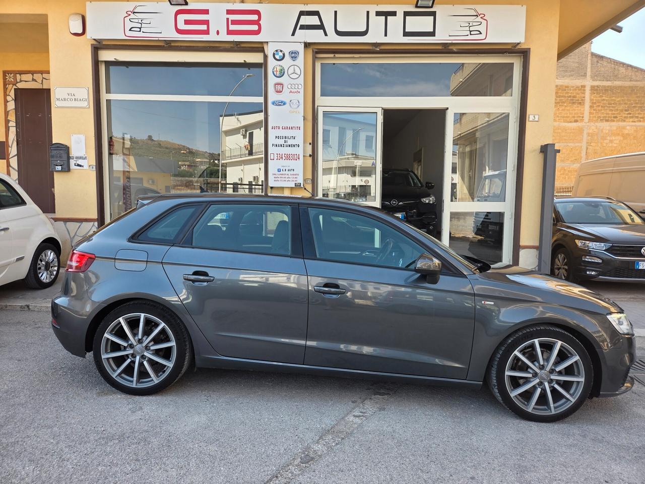 AUDI A3 S-LINE ANNO 2019 SOLI KM 100000 CERTIFICATI