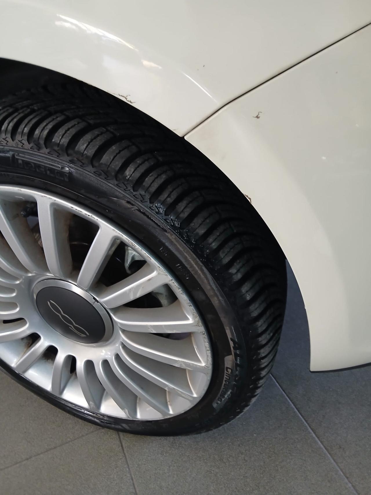 Fiat 500 C 0.9 TwinAir Turbo Lounge cabrio pelle rossa full