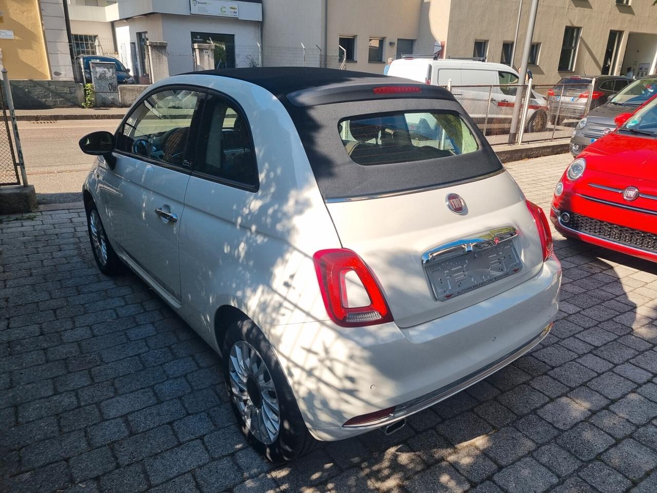 Fiat 500 lounge cabrio anno2016 km67000 neopat