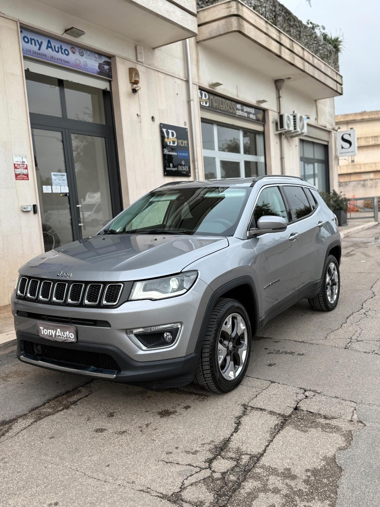 Jeep Compass 2.0 mjt Limited 4wd 140cv auto NAVI,BLUETHOOT,SENS.PARCHEGGIO,PELLE,FULL LED
