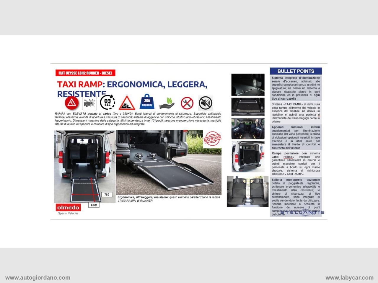FIAT Ulysse 2.0 BlueHDi 180 CV AT8 L3 Combi OLMEDO RUNNER 8POSTI + 1