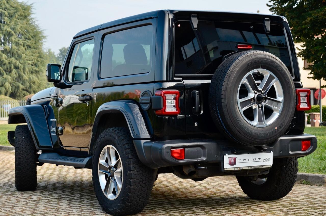 JEEP WRANGLER SAHARA 2.2 MJT 200cv AT8, UFF ITALIANA, SERVICE CON FATTURE, EURO 6D, FARI LED, KEYLESS, NAVI, RETROCAMERA, PERMUTE