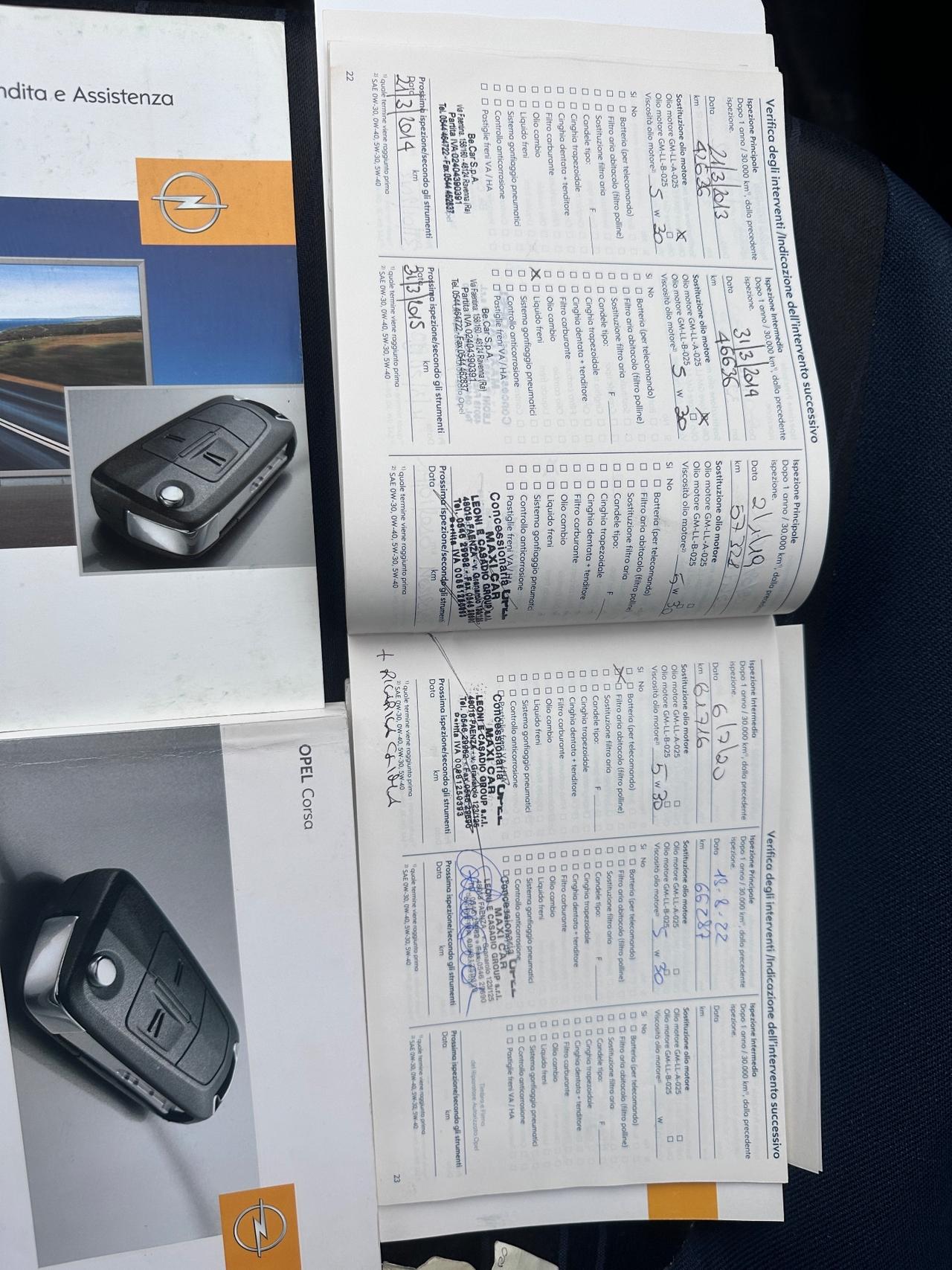 Opel Corsa 1.2 5 porte Club solo 73000 km certificati