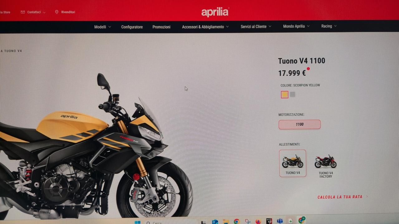 Aprilia Tuono V4 1100 BASE ABS EURO 5 +