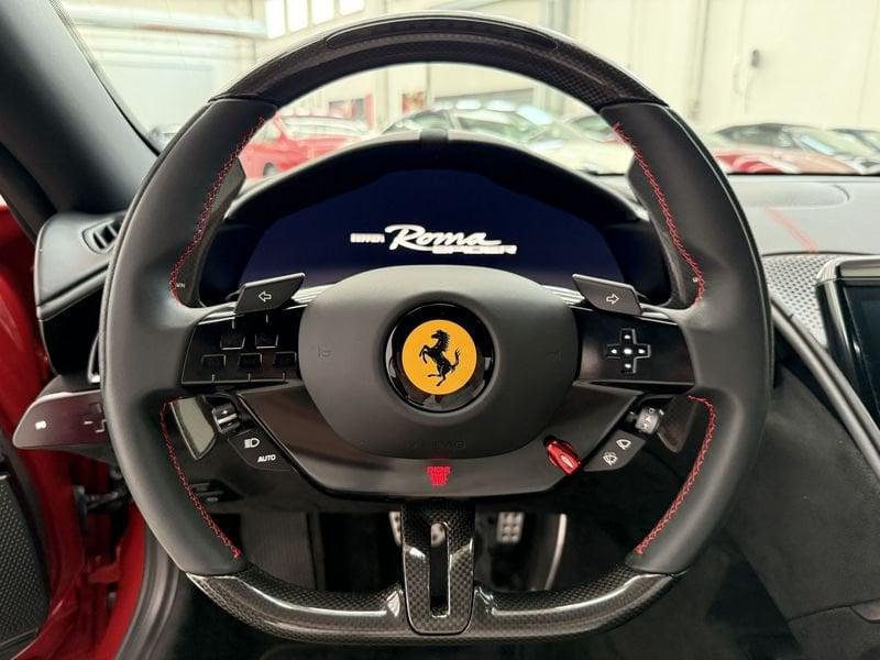 Ferrari Roma Spider - Rosso Imola - cuciture Rosso