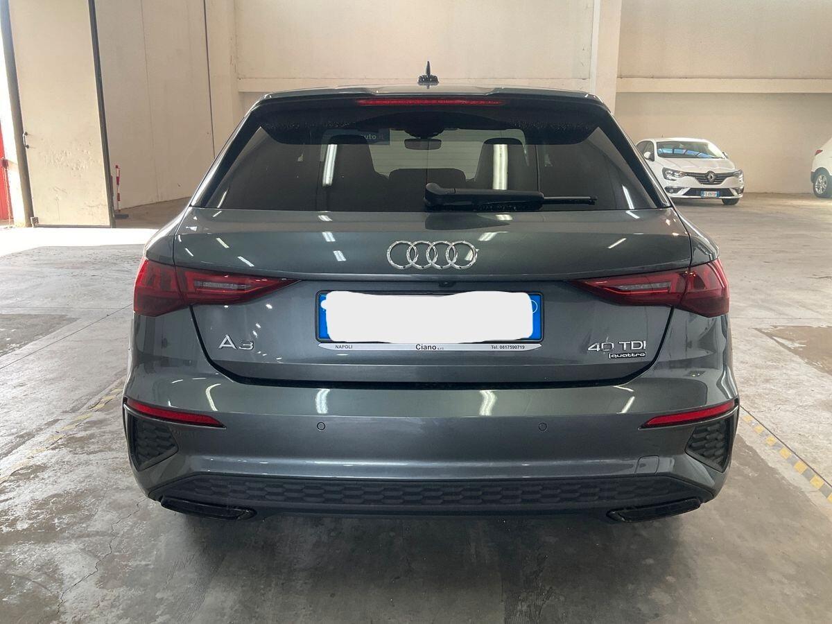 AUDI A3 SPB 40 TDI QUATTRO S TRONIC S LINE UNI PRO/IVA ESPOSTA