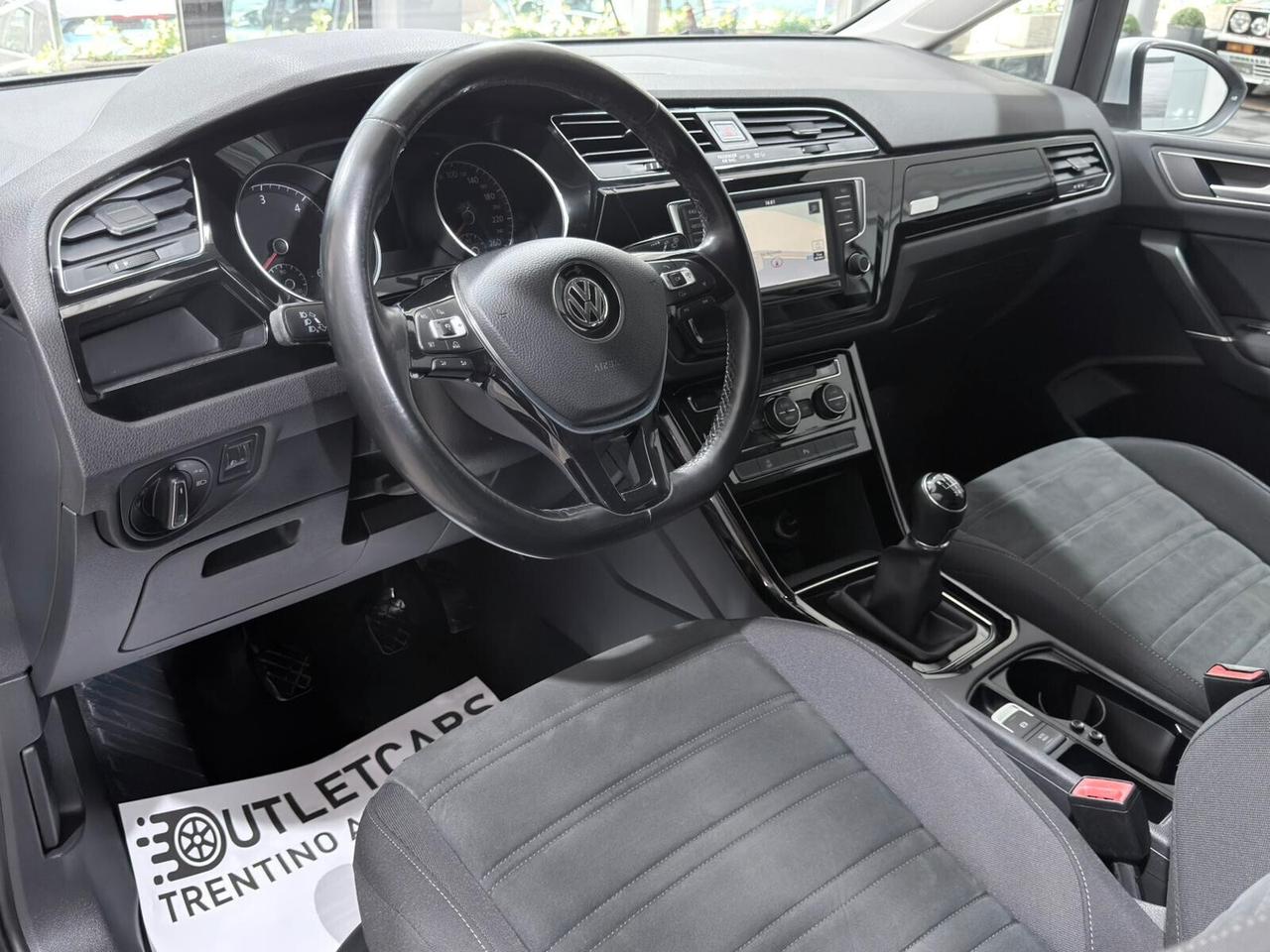 VW TOURAN 1.6TDI 115cv 7POSTI 1PROPRIETARIO