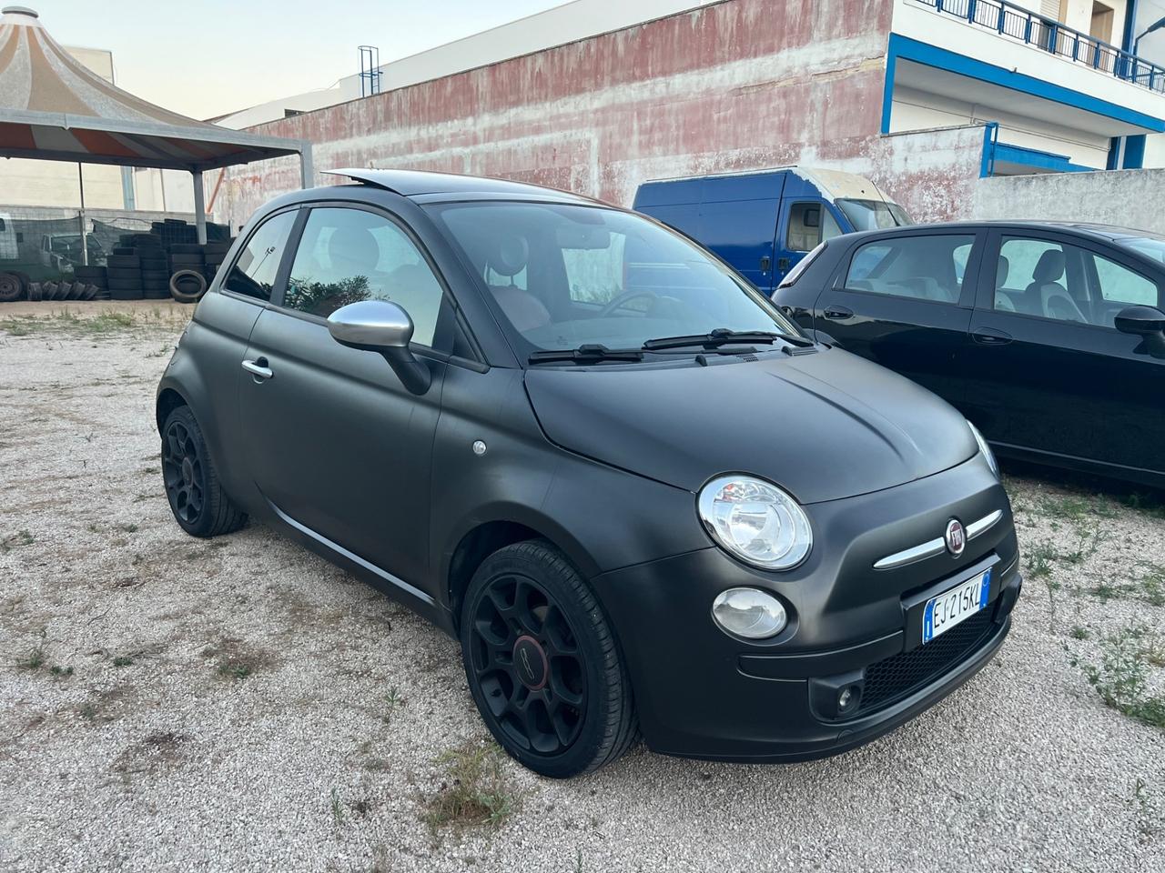 Fiat 500 0.9 TwinAir Turbo Matt Black tetto