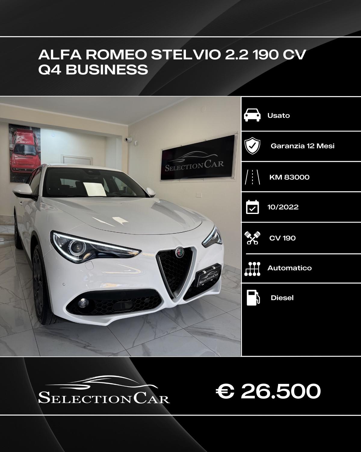 Alfa Romeo Stelvio 2.2 Turbodiesel 190 CV AT8 Q4 Business