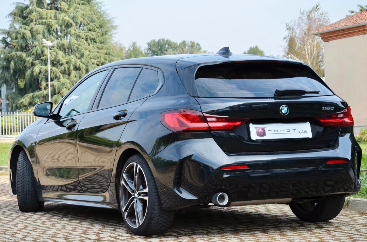 BMW 116d MSPORT 116cv AUTO, SERVICE UFF BMW, UFF ITALIANA, EURO 6D, APPLE, NAVI, FARI LED, PERMUTE