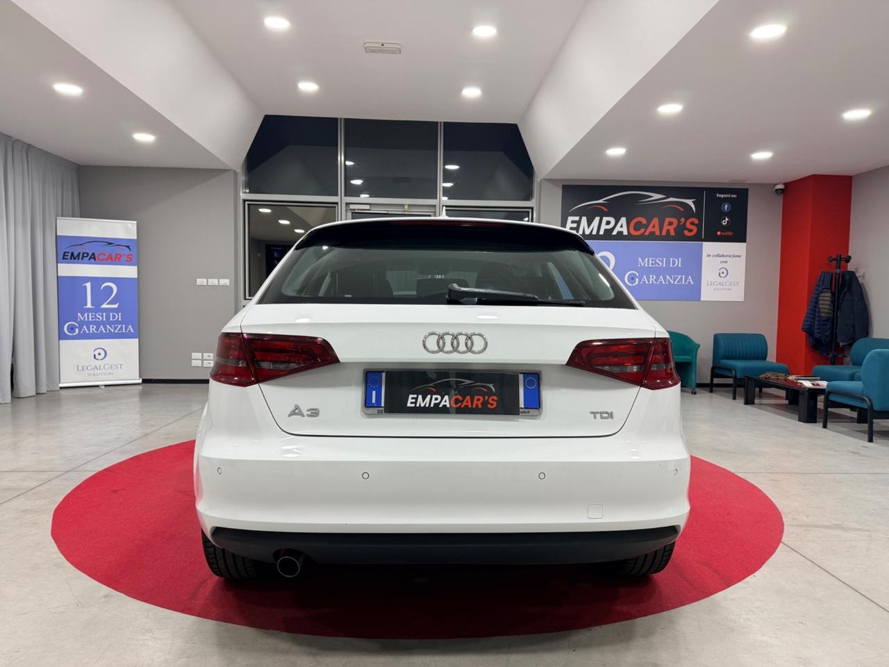 Audi A3 1.6 TDI 110cv EURO6 OK NEOPATENTATI