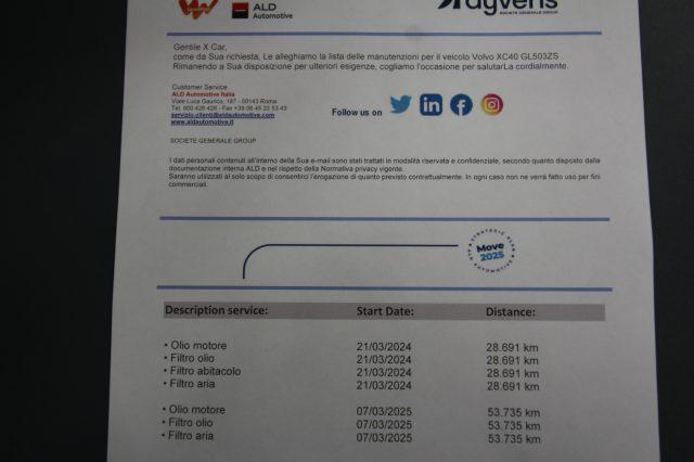 VOLVO XC40 T4 Recharge Plug-in Hybrid automatico Core