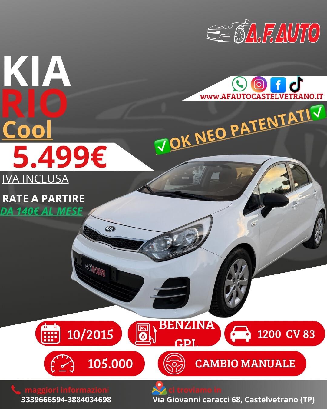 Kia Rio 1.2 CVVT 5p. Cool